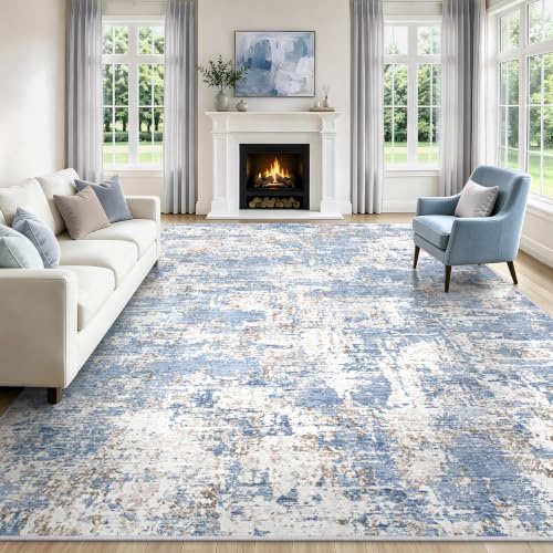 Yidanamy 8x10 Washable Abstract Area Rug