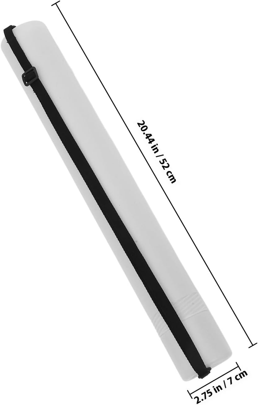 Alipis Telescoping Poster Tube with Adjustable Strap for Painting Scroll Storage and Document Transport, White Expandable Art Blueprint Carrier for Artists and Architects