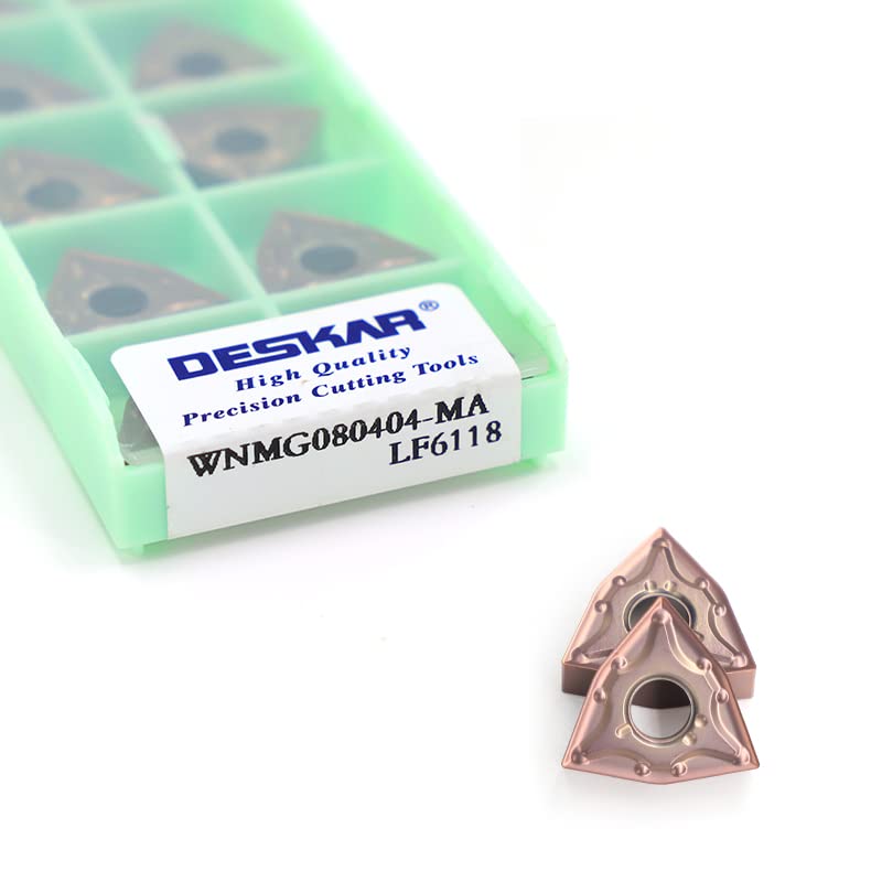 Deskar 100% oryginalny WNMG WNMG08 WNMG0804 WNMG080408 MA WNMG080408-MA LF6118 sześciokątna wkładka frezująca do szybkiego podawania