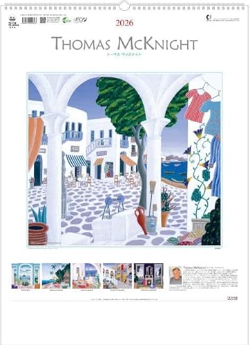カレンダー2026年 トーマスマックナイト 壁掛け 令和8年 カレンダー2026 大判サイズ 高級アート td748