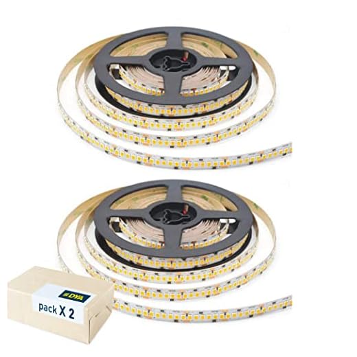 2-pack LED stretch 5 m, totalt 10 m, W/m, 100 lumen/watt, IP65 vattentätt kallljus 24 w Smd2835