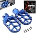 JFG RACING Foot Pegs Footpegs Footrest Foot Pedals Rests CNC MX For SUZUKI RM125 RM250 RM250Z RMX250 DR-Z400 DR-Z400E DR-Z400S DR-Z400SM KAWASAKI KLX400R Motorcycle Blue