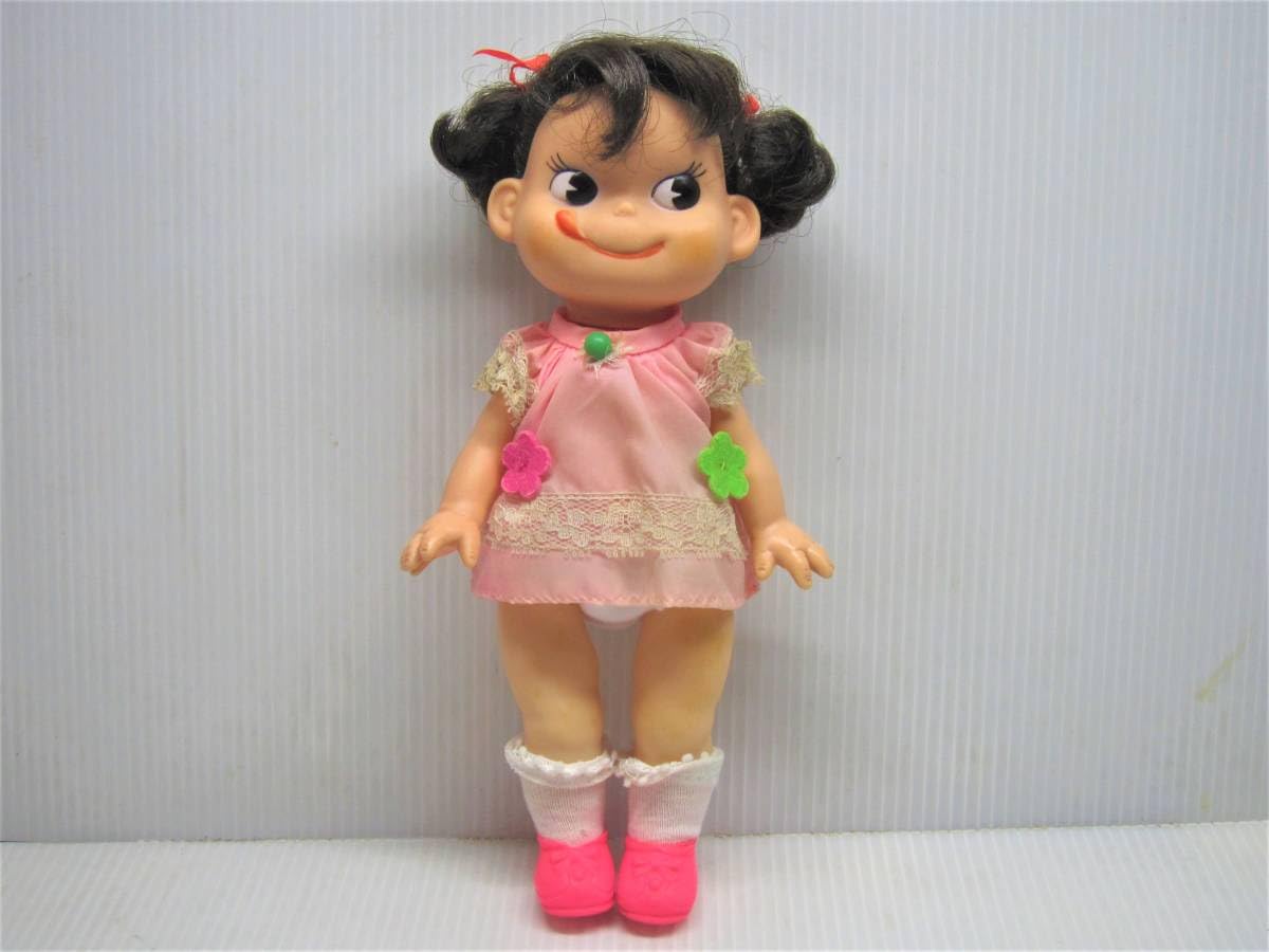 Amazon.co.jp: 希少品 不二家 植毛タイプ 着せ替え ペコちゃん ソフビ