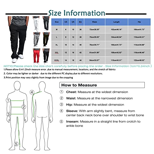 Mens Jogger Pants Slim Fit Casual Joggers Baggy Drawstring Breathable Trousers Clothes Outfits Men Gifts Black Xl #TOP2