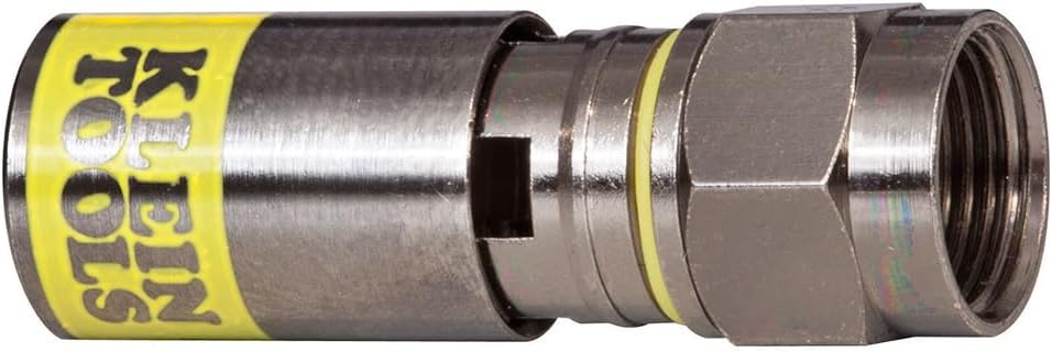 KLEIN TOOLS Universal F Compression Connectors RG6/6Q 50-Pack VDV812-612