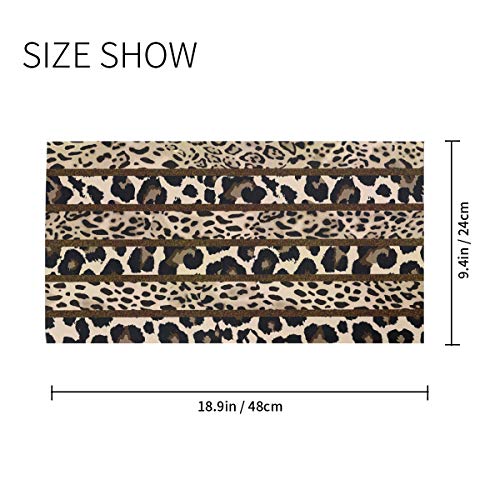Face Mask Bandana for Women Men, African Leopard Pattern Neck Gaiter Balaclava Face Cover Sun Dust Mask Magic Scarf Headwear2