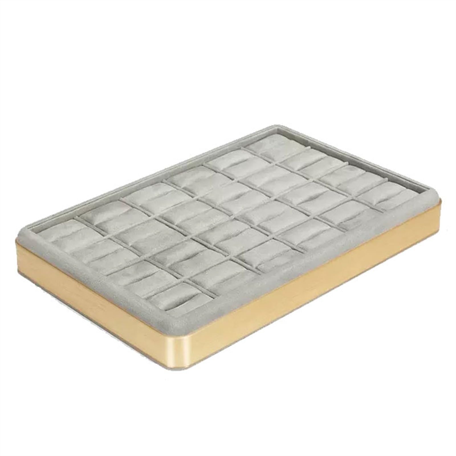 TYUHDUYUR Jewelry Ornament Display Stand 24 Slot Ring Earring Display Tray Display Jewelry Organizer Stackable Drawer Jewelry Tray Jewelry Tray Organizer Jewelry Organizer (Color : B) (D)