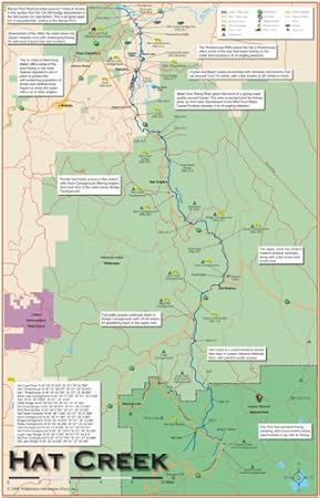 Hat Creek Fishing Map Amazon.com : Hat Creek 11X17 Fly Fishing River Map : Outdoor Recreation  Topographic Maps : Sports & Outdoors
