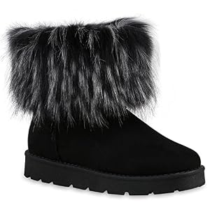 stiefelparadies Damen Stiefeletten Stiefel Kunstfell Schlupfstiefel Boots Schuhe 128697 Schwarz Schwarz 37 Flandell stiefelparadies Damen Stiefeletten Stiefel Kunstfell Schlupfstiefel Boots Schuhe 128697 Schwarz Schwarz 37 Flandell