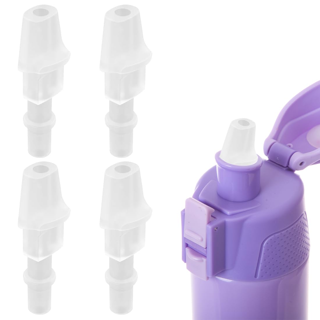MIRKUZI 4Pcs Insulated Water Bottle Mouthpieces Replacement Mouthpieces Replacement Parts for Silicone Water Bottle Bite Valve