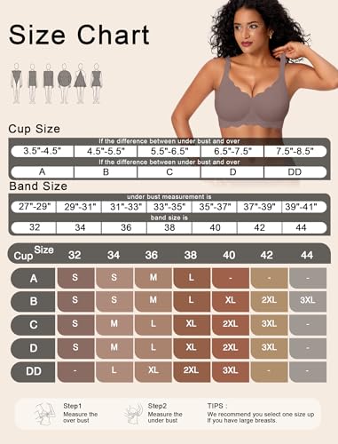 Image of Womens Wireless Jelly Bras No Underwire Support Push Up Removable Straps (U /Cross /Halter) Everyday Sports Bra