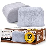 Cuisinart® Coffee Filter Replacement - 12 Pack Cuisinart® Coffee Maker Water Filter by Pureline - Charcoal Water Filter - for all Cuisinart Coffee Machines