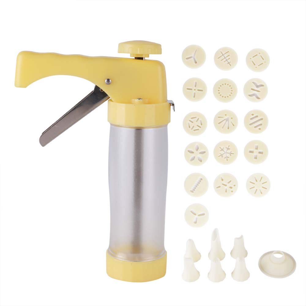 DIY Flower Cookie Press Gun Kit Dessert Pastry Fondant 6 nozzle Biscuit Maker Cookie Tool Cookie Making Machine Baking Tool