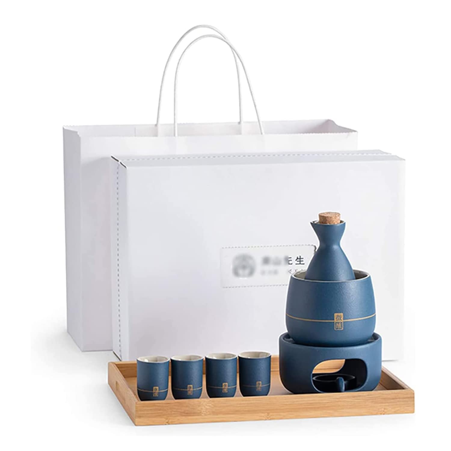 Service à saké avec réchauffeur pour éviter que votre boisson refroidisse