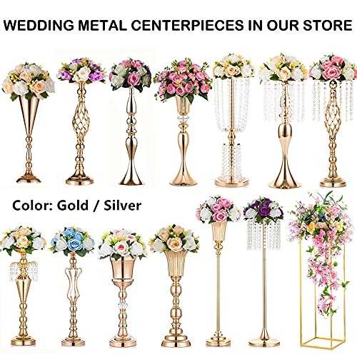 Decoración de mesa de comedor para eventos con centros de cristal 8