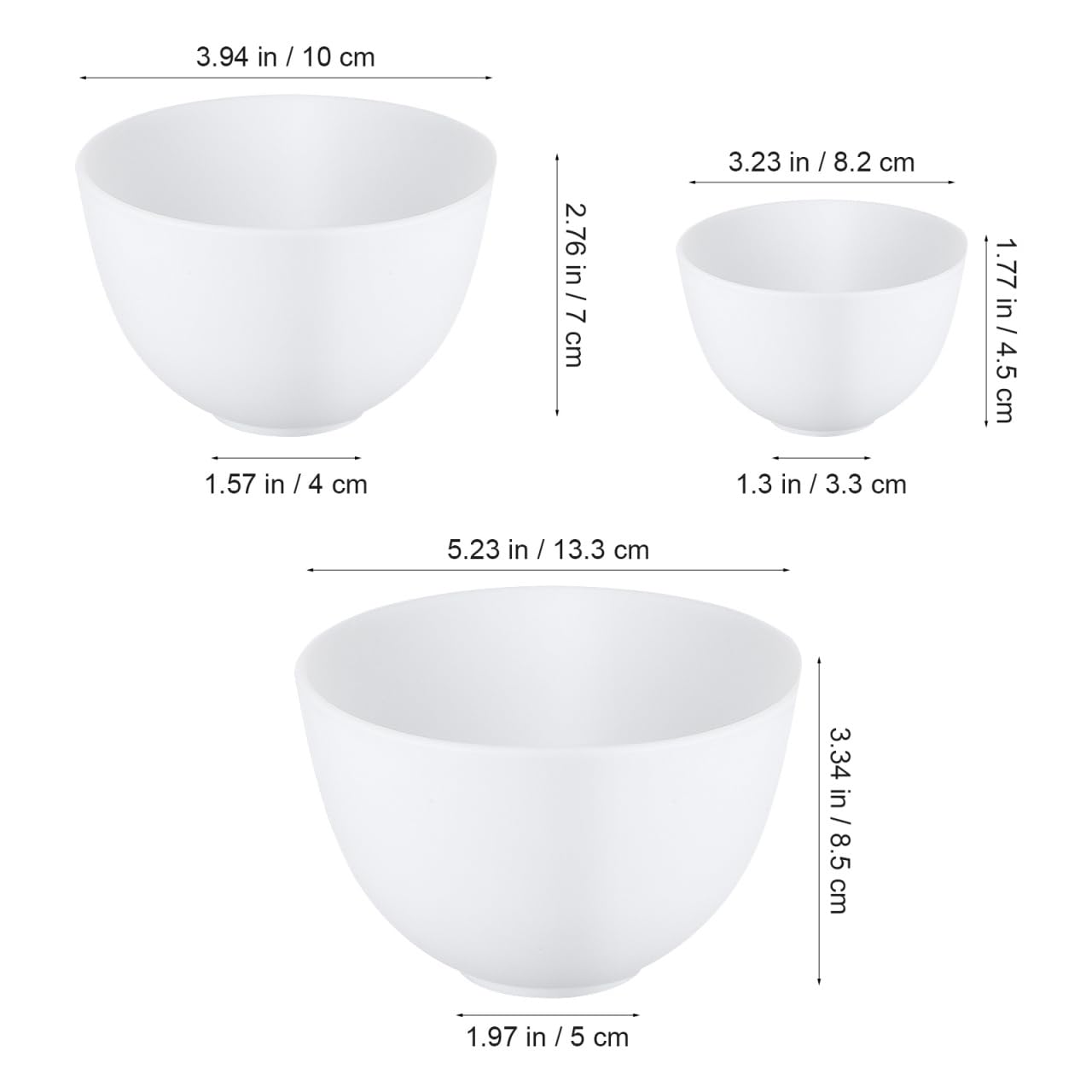 DOITOOL Set Di 3 Ciotole in Silicone Morbido 5.24X3.35X3.35In Per Maschere Facciali Strumenti Per Mescolare Maschere Viso E Olio Parrucchiere Fai Da Te Per Bellezza E Cura Estetica