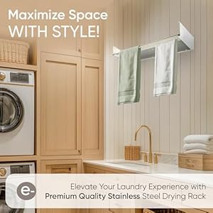 Clothes Drying Rack Wall Mounted, Compact 32´Updated Model, Laundry Racks for Drying Clothes for Indoor Outdoor Use, Laundry Drying Rack Anti-Rust, Wall Mounted Drying Rack Collapsible Clothes Drying Rack Wall Mounted Compact 32Updated Model Laundry Racks for Drying Clothes for Indoor Outdoor Use Laundry Drying Rack Anti Rust Wall Mounted Drying Rack Collapsible