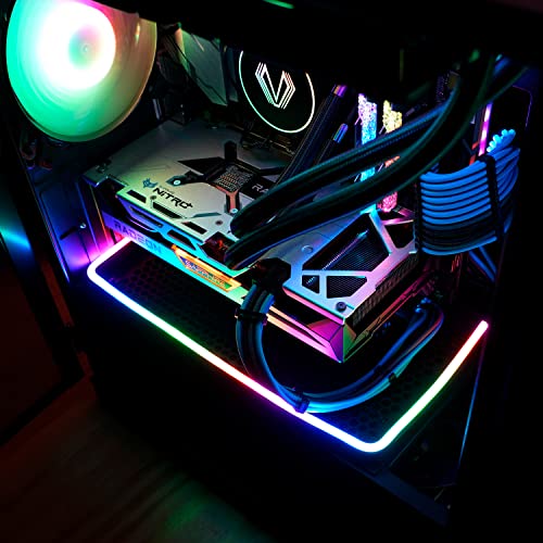 Vetroo Magnetic Led Strips For Pc, 21.7 Inches 5V 3Pin Addressable Rgb Led Light Bars, Pc Case Lighting For Aura Sync, Gigabyte Rgb Fusion, Msi Mystic Light Sync With 8Pcs Strong Magnetic Brackets #TOP5