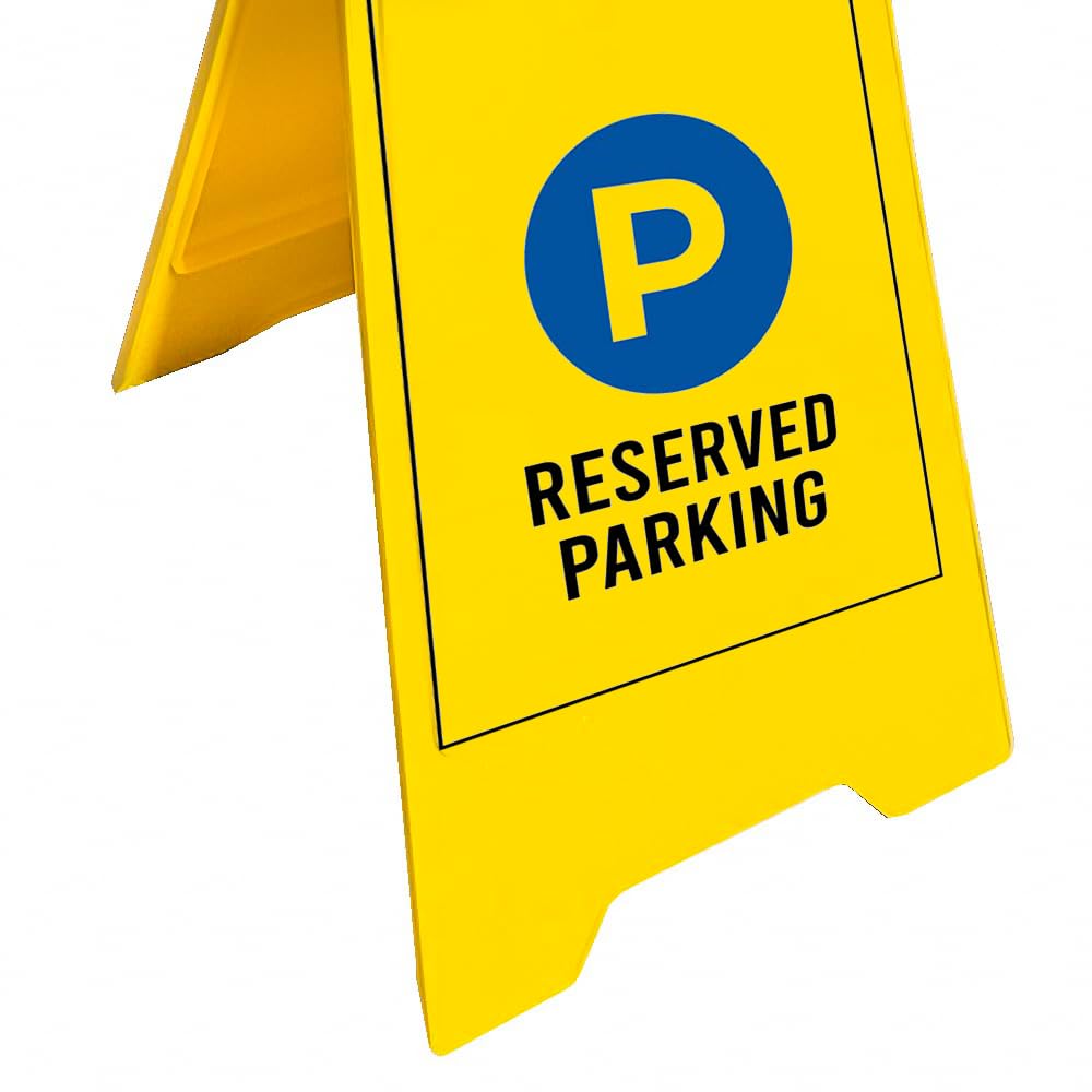 Vsafety Cartello Parcheggio Clienti 300x200 Mm - Plastica Rigida 1mm, Scritta "Customer Parking Only", Orientamento Orizzontale, Nero