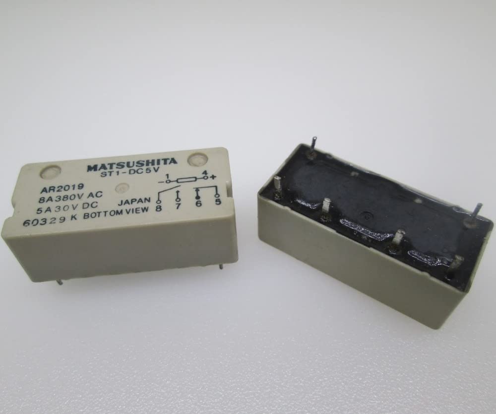 WBNFFUCYU Relay ST1-DC5V 5VDC ST1-DC5V-F ST1-DC5V-5vdc ST1-DC5V-F-5VDC DC5V 5V 8A 380VAC 6PIN