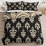 【Facile à nettoyer, Confortable et résistante】Cette Parure de Lit à motif est lavable en machine, lavage à 40°, séchage rapide et tissu infroissable, le repassage est inutile. Garantie grand teint, ne pas blanchir