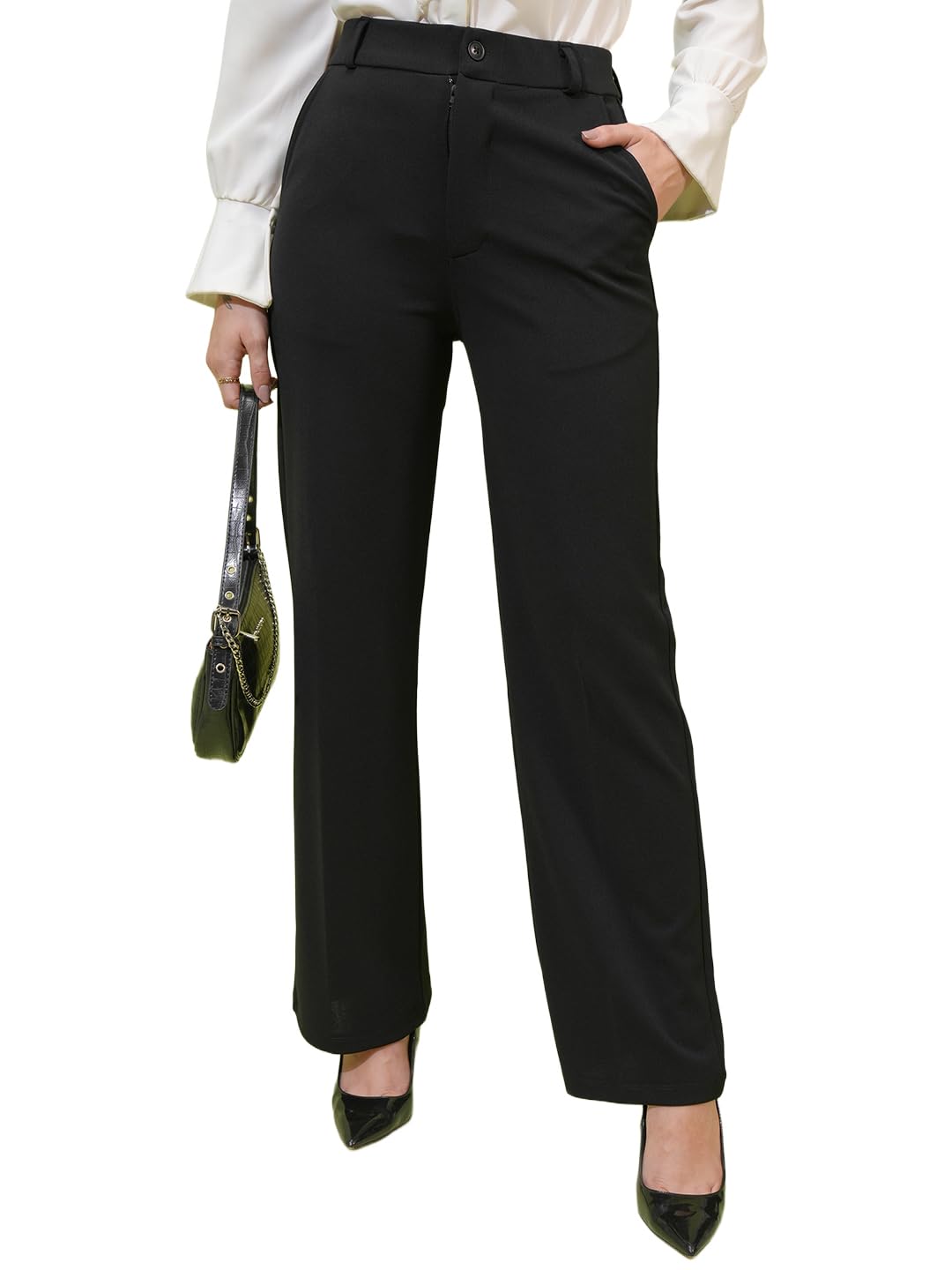 tokyo talkies Women's Straight Casual Pants-picture-50
