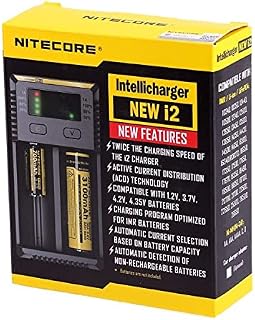 Nitecore I2 Charger for E Cigarettes (New 2017 Version) Intelligent Charger Universal Smart Battery Charger for 18650 E Cigarettes Battery