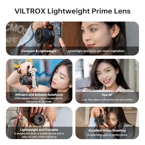 Image of VILTROX 40mm F2.5 f /2.5 AF Lens for Sony E Mount, Wide-Angle Full-Frame Auto Focus Lens Compatible with Sony E-Mount Cameras Alpha a7cr a7cii a7c a6700 zv-e100 a6600 a6400 a7iv a7iii