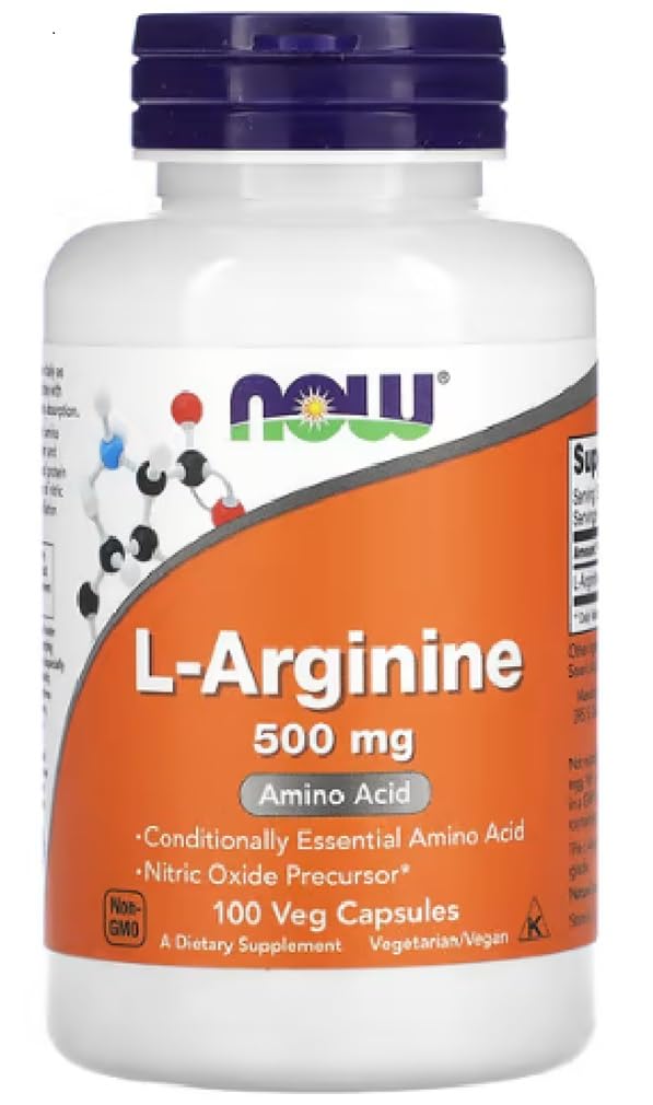 NOW Foods L-Arginine 500mg 100 Capsules