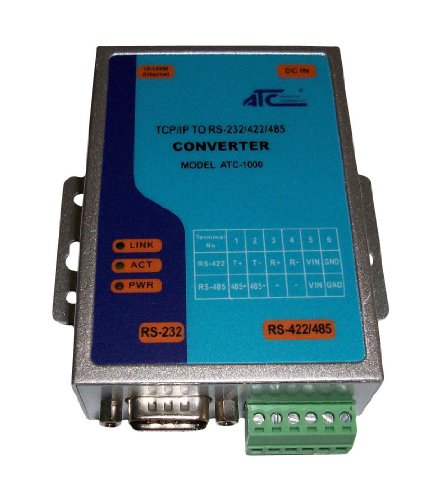 ONETAK TCP/IP Ethernet RJ45 to Serial RS232 RS485 RS422 Converter Adapter Adaptor Flow Control None RTS/CTS