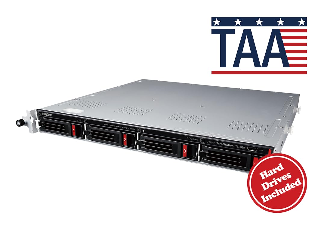 Amazon.com: BUFFALO TeraStation 3430RN 4-Bay 8TB (2x4TB) Rackmount