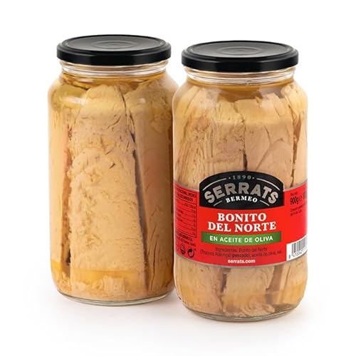 2 Einheiten - SERRATS - Weißer Thun in Olivenöl 900g