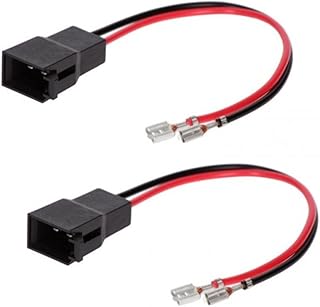 Sound Way – 2 x Car Speakers Connector Cable for Car Speakers Compatible with Opel, Renault, Rover, Seat, Skoda, Volvo, Vo…