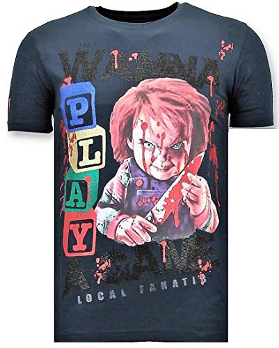 Local Fanatic Camiseta De Los Hombres De Lujo - Chucky Childs Play - Armada