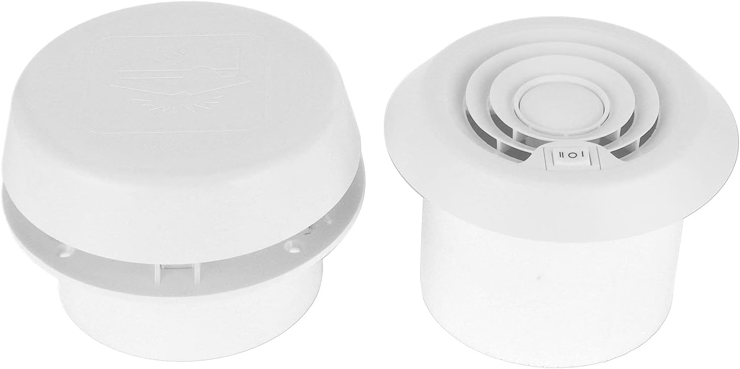 Fafeicy Ventilation Fan 12V Quiet Ceiling Wall Mount Fan for Motorhome Travel Trailer, ABS Material, Strong Wind Low Noise and