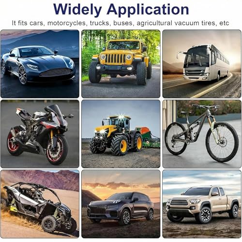 Image of 60 PC Tire Repair Rubber Nail Kit with 2 Sizes & Screwdriver,Professional Vacuum Tire Repair Spiral Rubber Screws,Fast Self-Service Screw in Tire Plugs for Car,Motorcycle,Truck,Tractor Puncture Repair