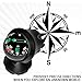 UZZH Compass for Car, Automotive Dashboard Accessories Car Compass Ball with Bottom Stick for Car Boat Jeep Off Road to Find Direction, Auto Compass Navigation Hiking Direction Pointing Guidance