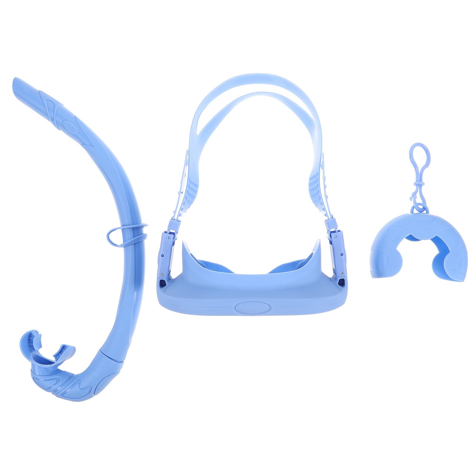 Máscara de buceo de silicona suave y vidrio templado con estuche protector 8
