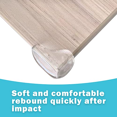 Image of 10 Pack Corner Protector,Furniture Corner Guard,Water Drop Shape Corner Protector Cover Baby Protective Table Corner Protector, Soft and Transparent, Covers Sharp Furniture and Table Edges