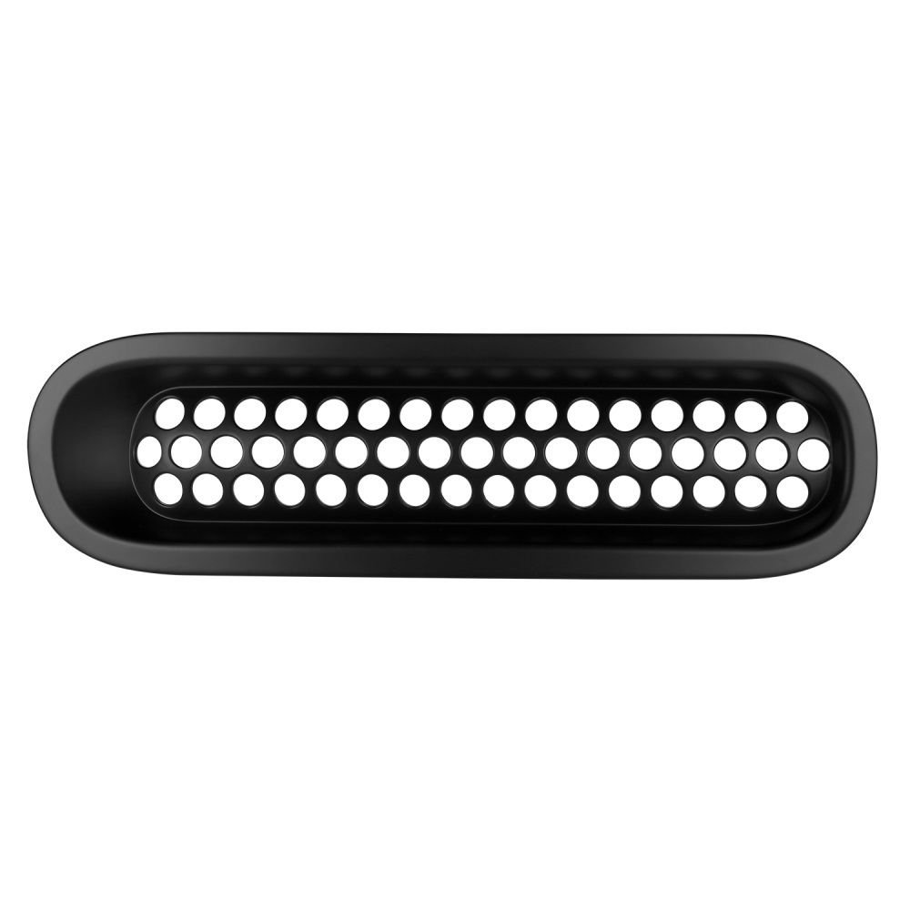 Insertos de rejilla frontal de malla negra mate para Wrangler JK 07-15 (paquete de 7)