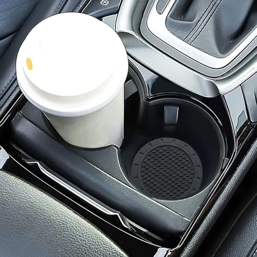 Image of Car Cup Holder Coaster for Interior Accessories, Recessed Silicone Cupholder Coaster 2.75in 2Pack