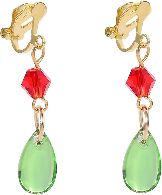 Amazon Co Jp アニメハウル城コスプレイヤリング ノベルティ チャーム ドロップ イヤリング イヤークリップ イヤリング アニメ コスプレ ハロウィン ジュエリー アクセサリー ファン用 亜鉛 キュービックジルコニア おもちゃ