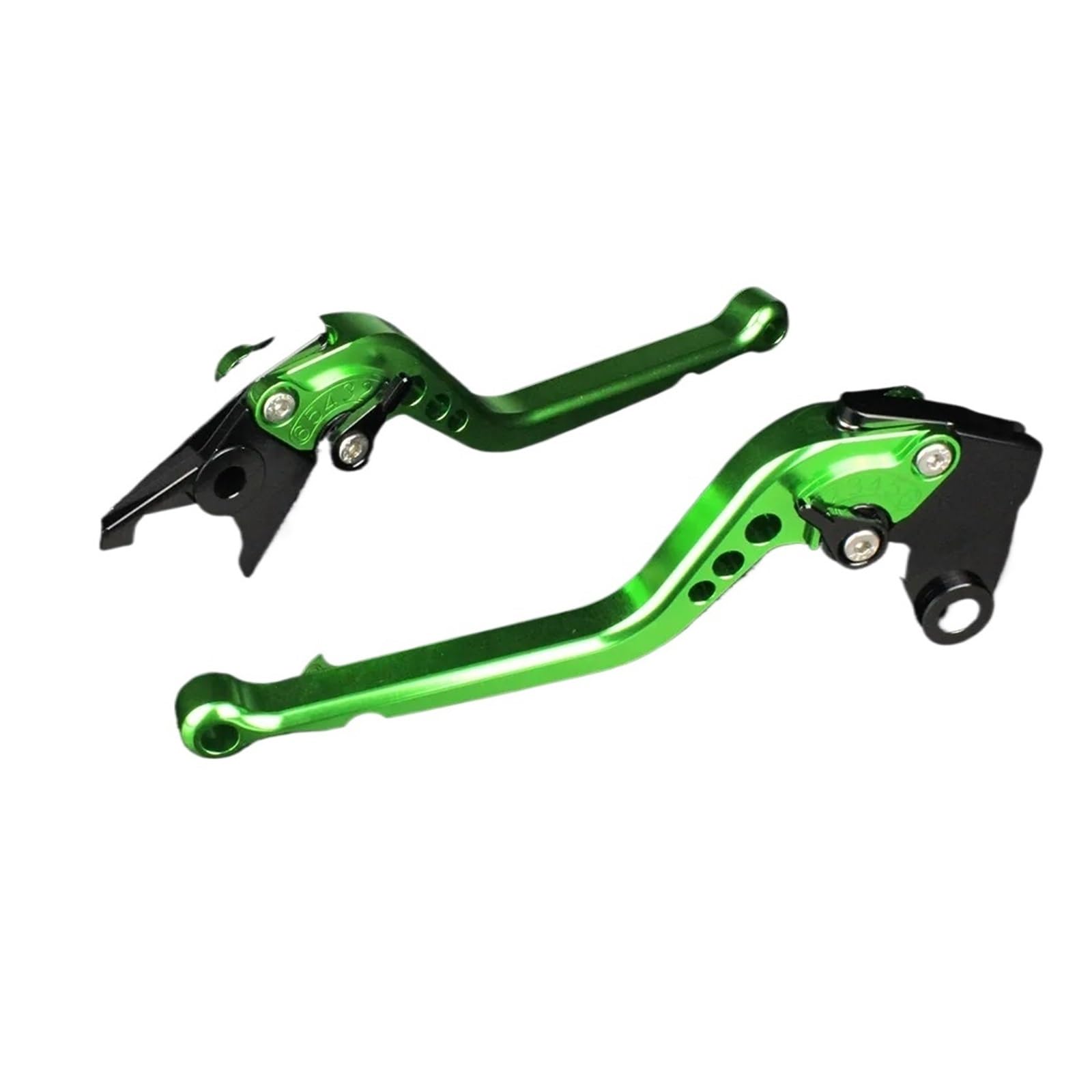 JWQEBNS Motorcycle Brake Clutch Levers for Vespa Sportique PX for LML PK ET3 Primavera Rally for V90 T5 CNC Adjustable Motorcycle Drum Brakes Right Left Levers(177mm Green)