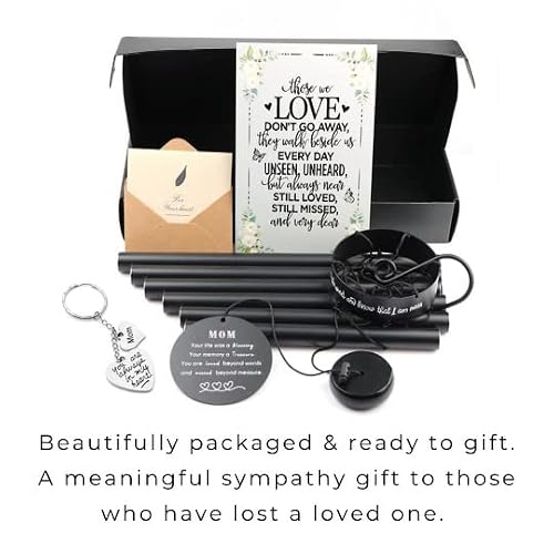 Salolo Memorial Wind Chimes For Loss Of Loved One Prime, Outdoor Memory Chimes, Dad, Grandma, Wife, Father, Black Sal001 Salolo #TOP1