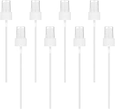 8Pcs Spray Bottle Top, Sprayer Tops Replacement Pump Plastic Fine Mist Spray Caps for Essential Oil, Cleaning Solutions (24/410 Cap Size)