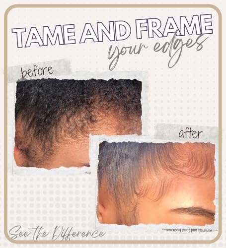 Image of EBIN NEW YORK 24 Hour Edge Tamer Extreme Firm Hold - Edge Control Gel with Argan Oil & Castor Oil, No White Residue for Sleek Natural Hair, Styling Products for Women - 8.25 fl oz