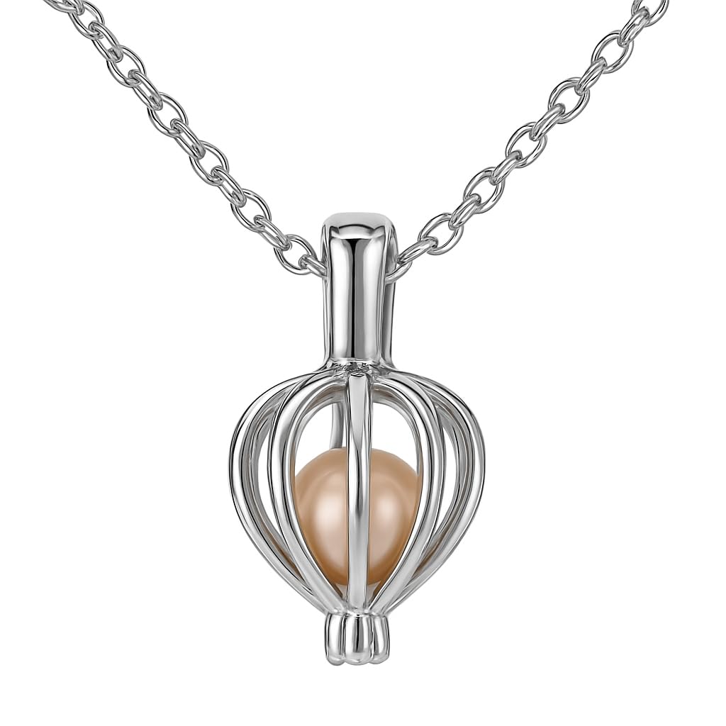 Oyster Pearl Necklace Kit with Cage Pendant – Real Oyster Pearl Opening Gift Set with Silver Chain | DIY Surprise Pearl Jewelry Kit for Women & Girls-image-27