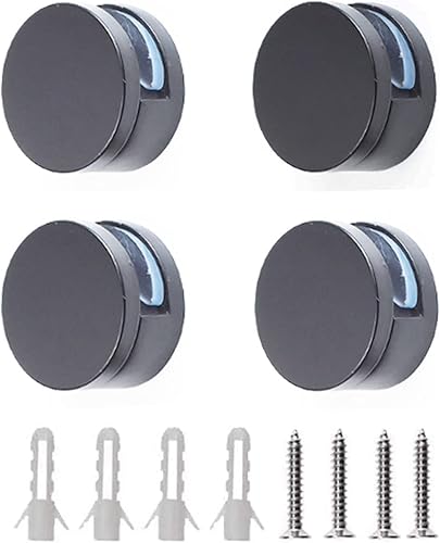 Clips de espejo, clip de cristal flotante de aleación de zinc, soporte de espejo redondo montado en la pared, espejo de baño, hoja de soporte,