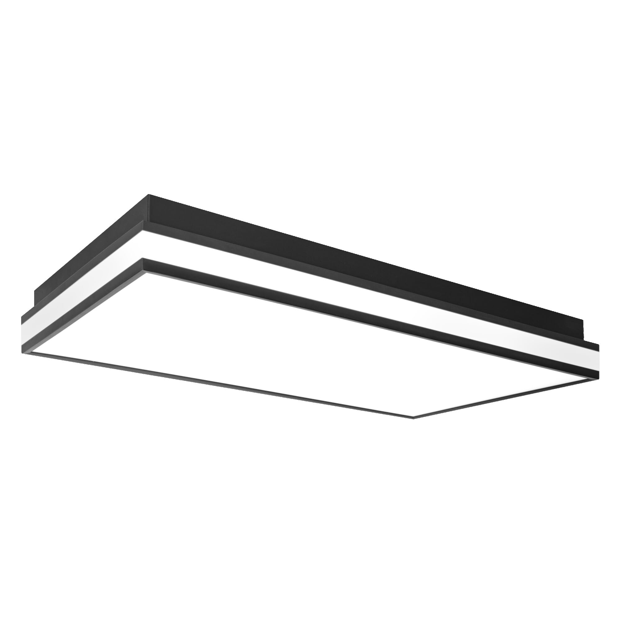 LEDVANCE ORBIS MAGNET SMART+ Wi-Fi 60x30cm, dimmbare LED Deckenleuchte für den Innenbereich, 42W, Farbtemperatur 3000-6500K, 4200 Lumen, Design-Lampe mit innovativem Magnetrahmen, schwarz