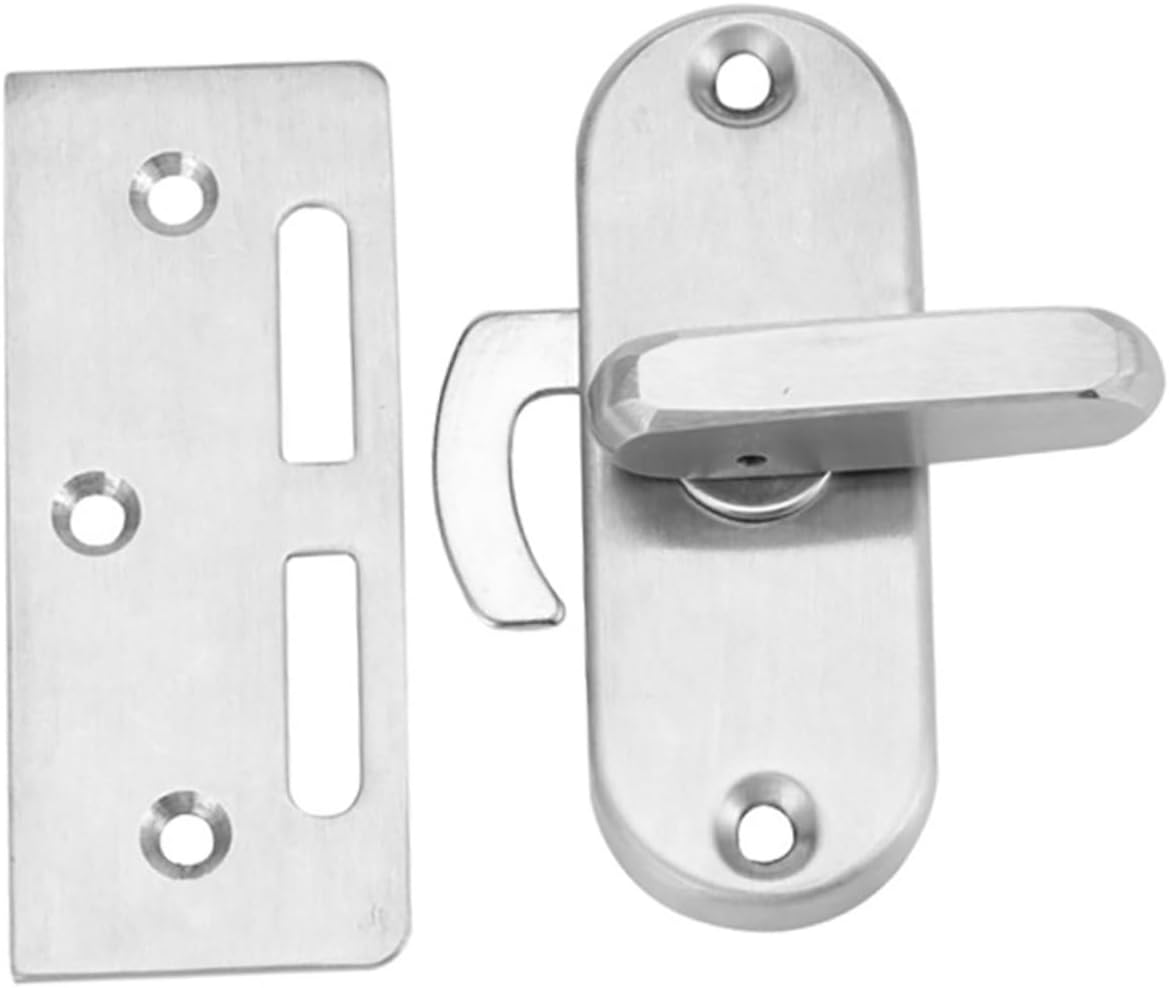 gate latch,gate lock, 1 Set Push Door Lock Bathroom Door Lock Gate Latches Barn Door Locks and Latches Door Latches Lock Screen Door Lock Pocket Door Lock Barn Door Latches Deadbolt Lock Stainless Ste